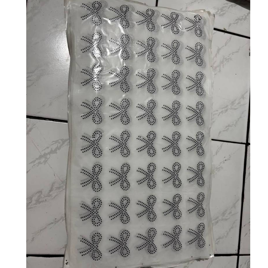 Payet Tempel/Payet Gosok Motif Pita Kecil