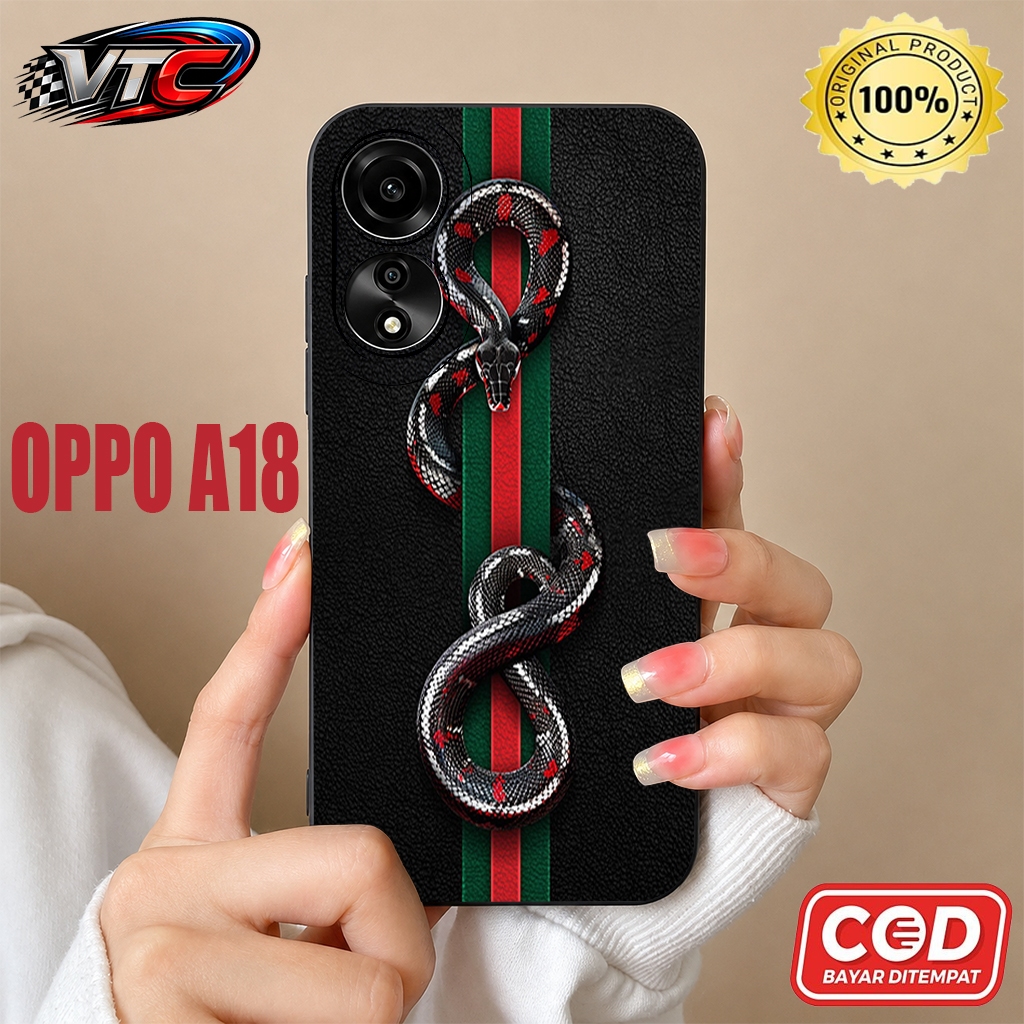 CASE SILIKON PROCAMERA PREMIUM MOTIF GUCCI UNTUK OPPO A18/A38/A16/A17/A58/A57/A55/A53/A78/A77/A74/A7