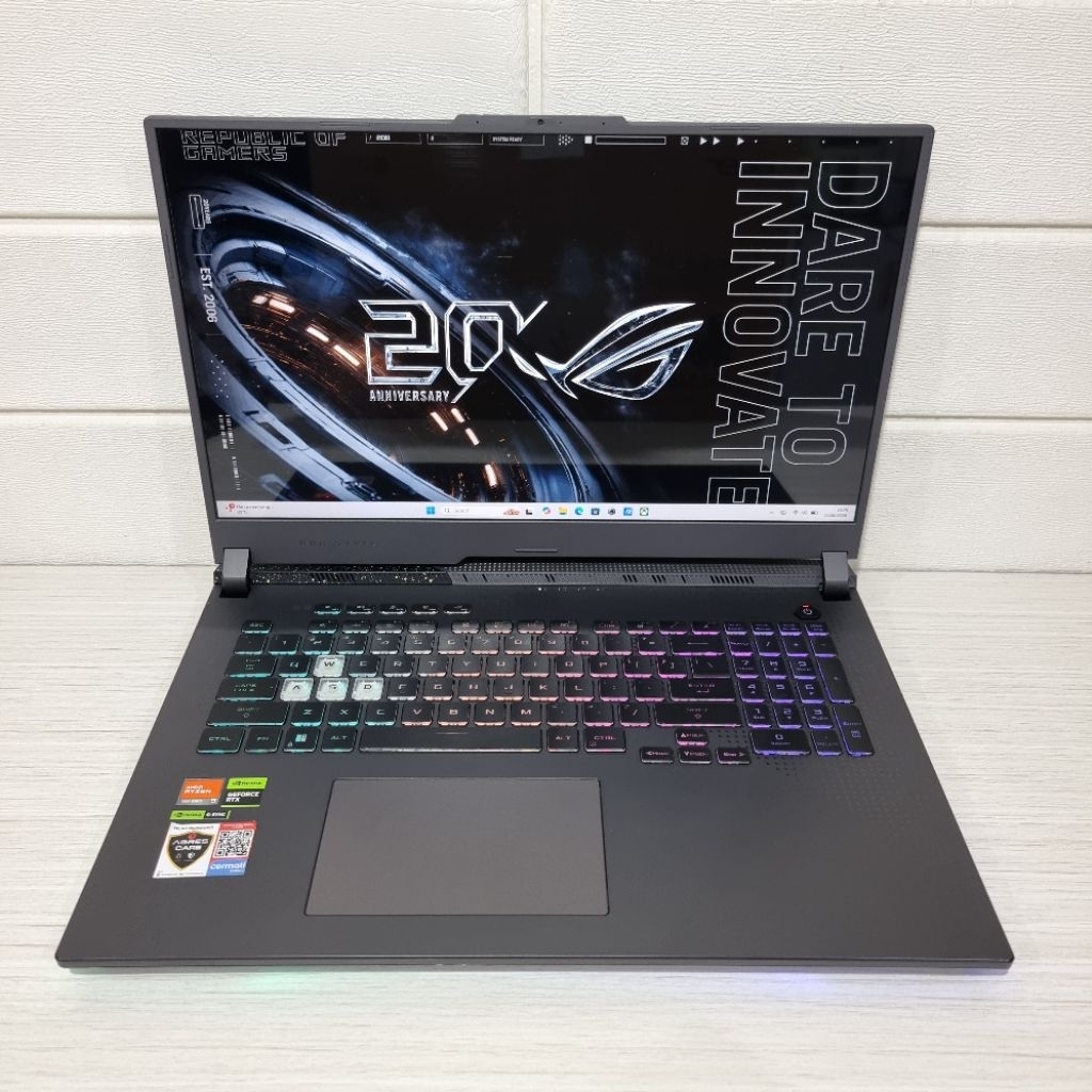 ASUS ROG STRIX G17 G713PV AMD RYZEN 9-7845HX RAM 16GB SSD 1TB RTX 4060 8GB, WQHD DISPLAY