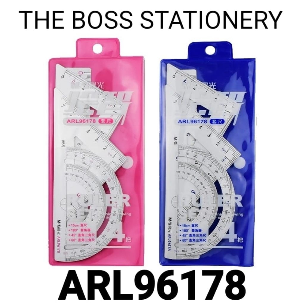 [ISI 4] ARL96178 MISTAR ALUMINIUM M&G / MISTAR BESI SET / PENGGARIS / RULER / MISTAR SET BESI