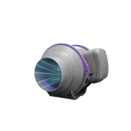 Inline Duct Booster Fan Plastik 4" Inch 2 Speed