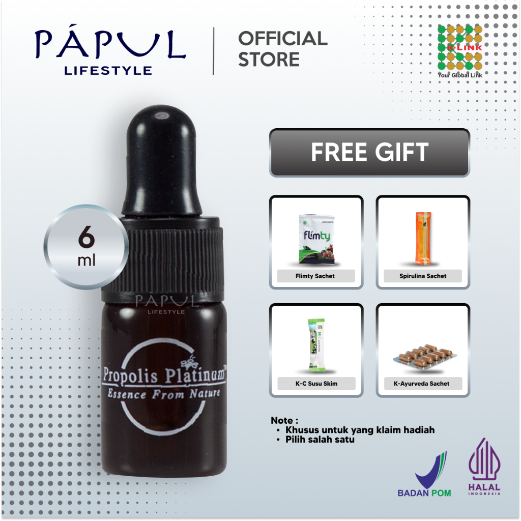[PAKET HEMAT] 2 Pcs Propolis Platinum K-Link Original Single Bottle (6 ml) Essence From Nature