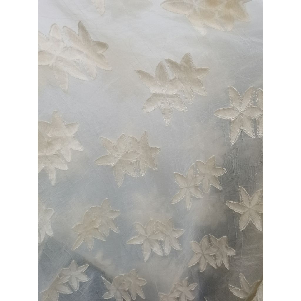 Kain Organza Bordir Premium Motif Terbaru | Kain Organza Bordir | Kain Organza Bordir | Organza Prem