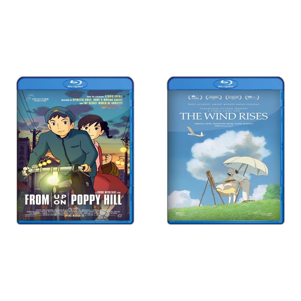 DVD From Up On Poppy Hill (2011) + DVD The Wind Rises (2013)