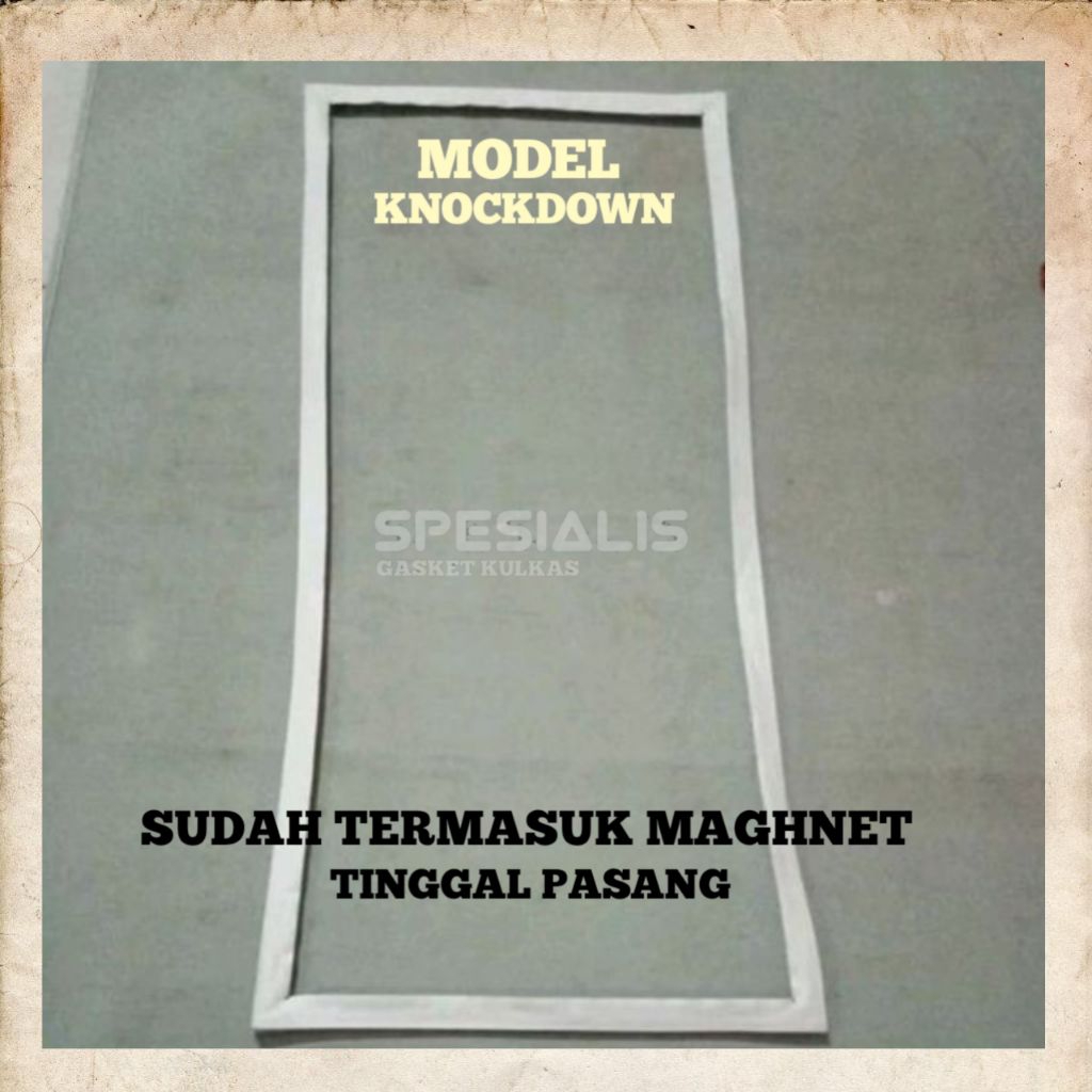 GASKET KARET PINTU SHOWCASE HAIKA KNOCKDOWN 115 X 53 CM