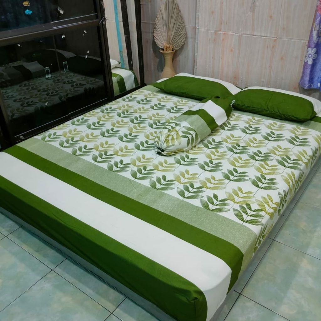 Sprei tinggi 40cm | sprei anti geser tinggi 40cm | sprei double karet tinggi 40 | motif bunga cantik