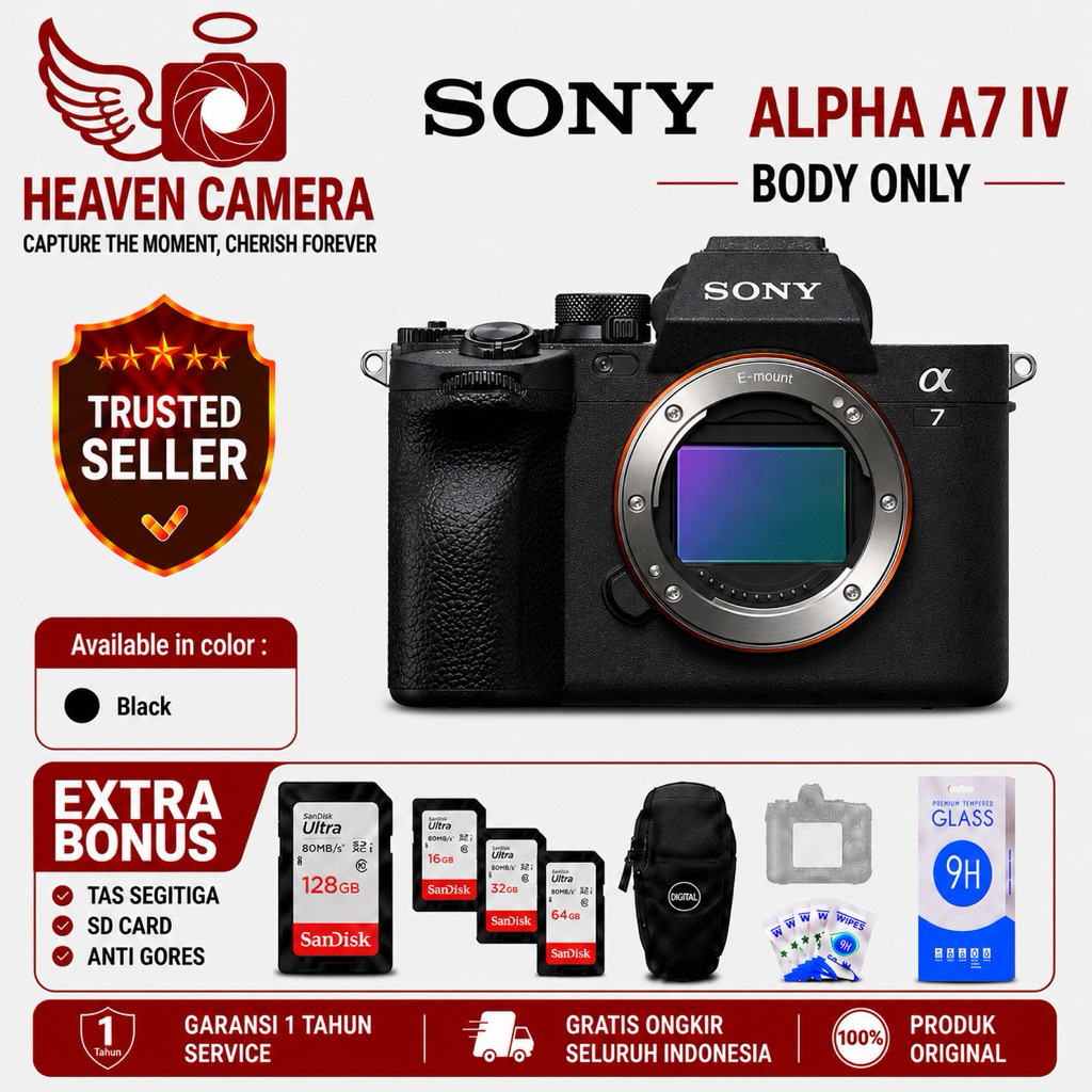 Sony A7IV Body Only - Sony A7 IV Sony A7 Mark IV - A7IV BO - Sony A7iv Body