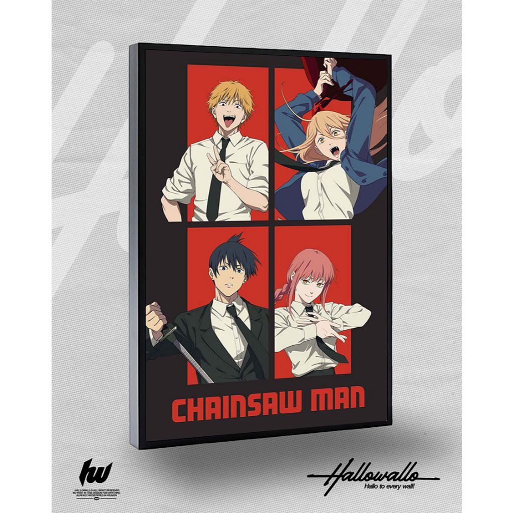 Poster Frame Chainsaw Man - Hallowallo Poster Frameblock