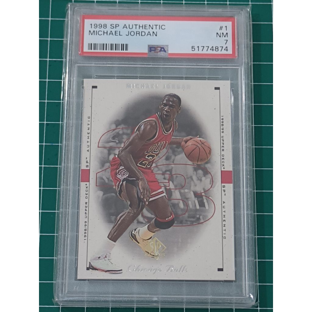 KARTU BASKET MICHAEL JORDAN 1998 SP AUTHENTIC #1 PSA 7 NM 51774874