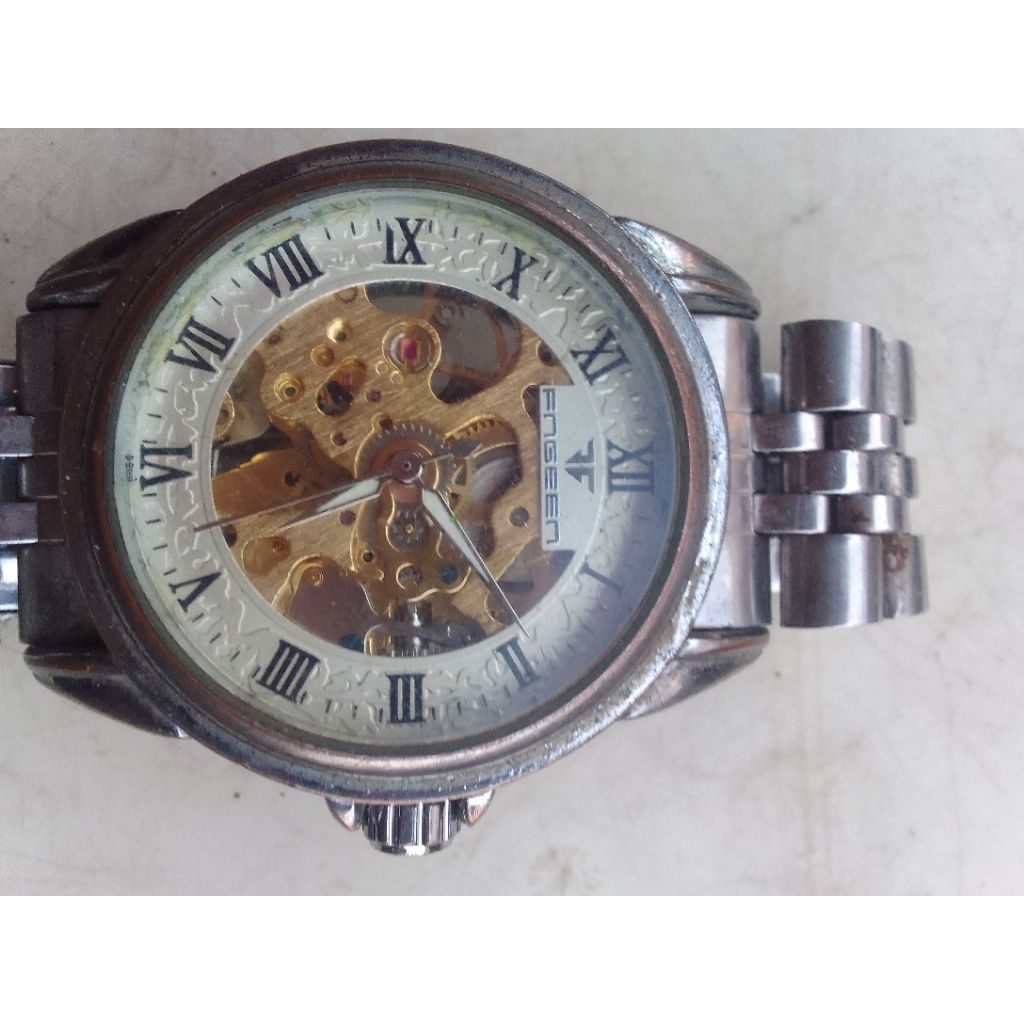 bahan jam tangan fngen automatic+putar hidup