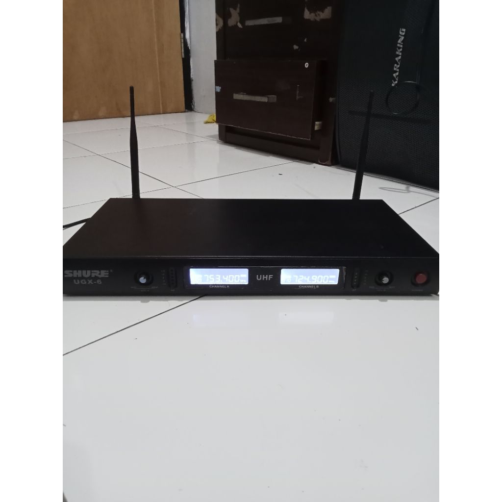 Receiver weirless shure UGX-6 bekas murah