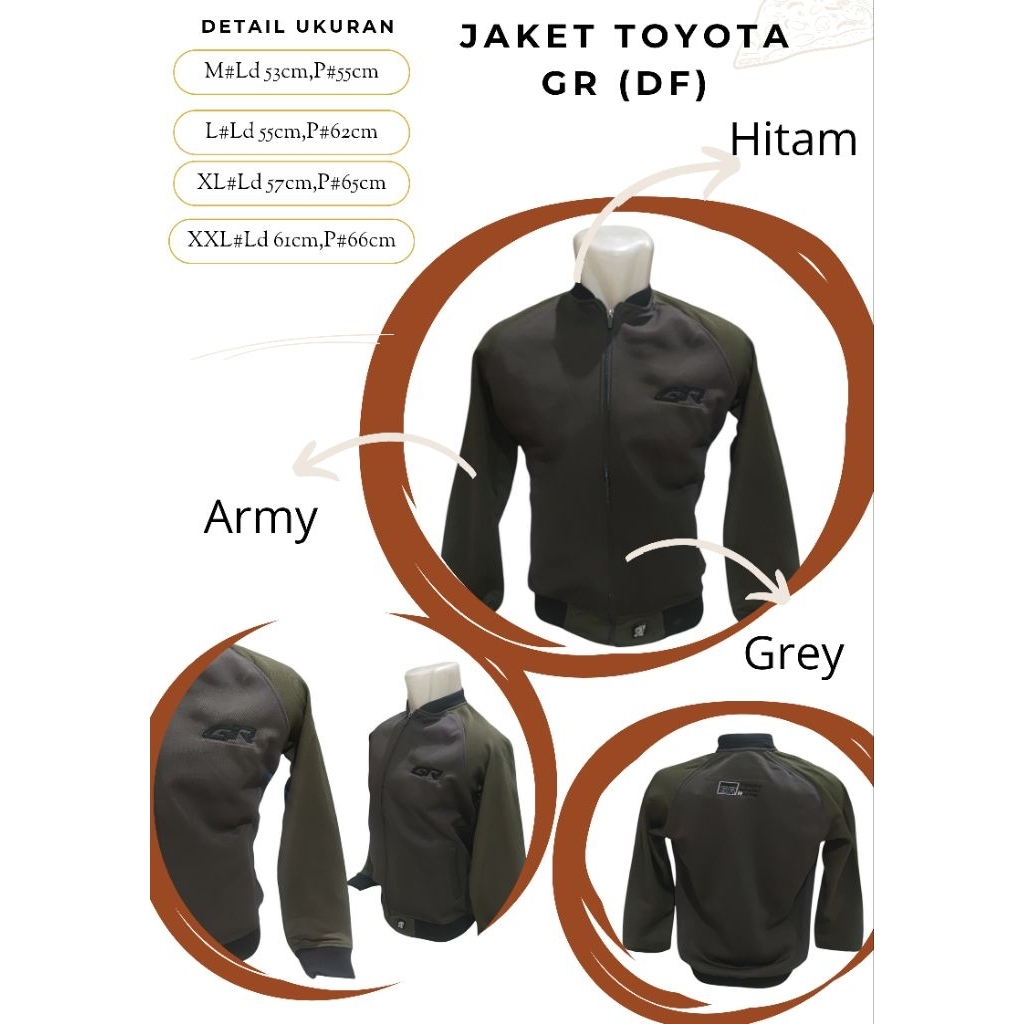 JAKET TOYOTA GR d&f
