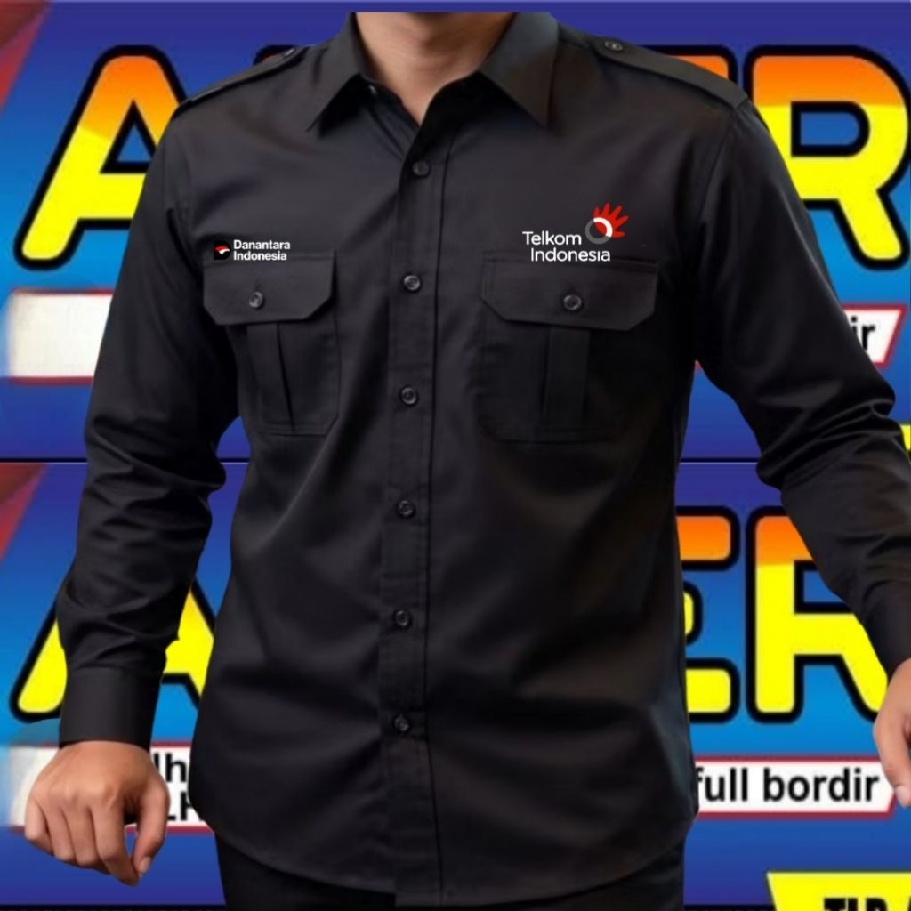 Kemeja Telkom Indonesia baju Telkom Indonesia seragam Telkom Indonesia Pdh Telkom Indonesia kemeja k