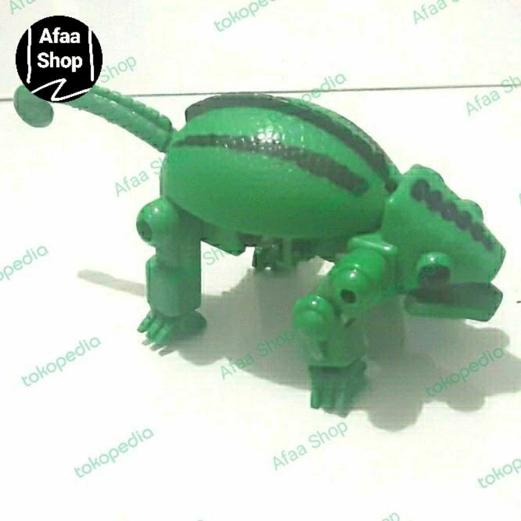 Mainan preloved kidzu bento hokben robot deformation transform bunglon