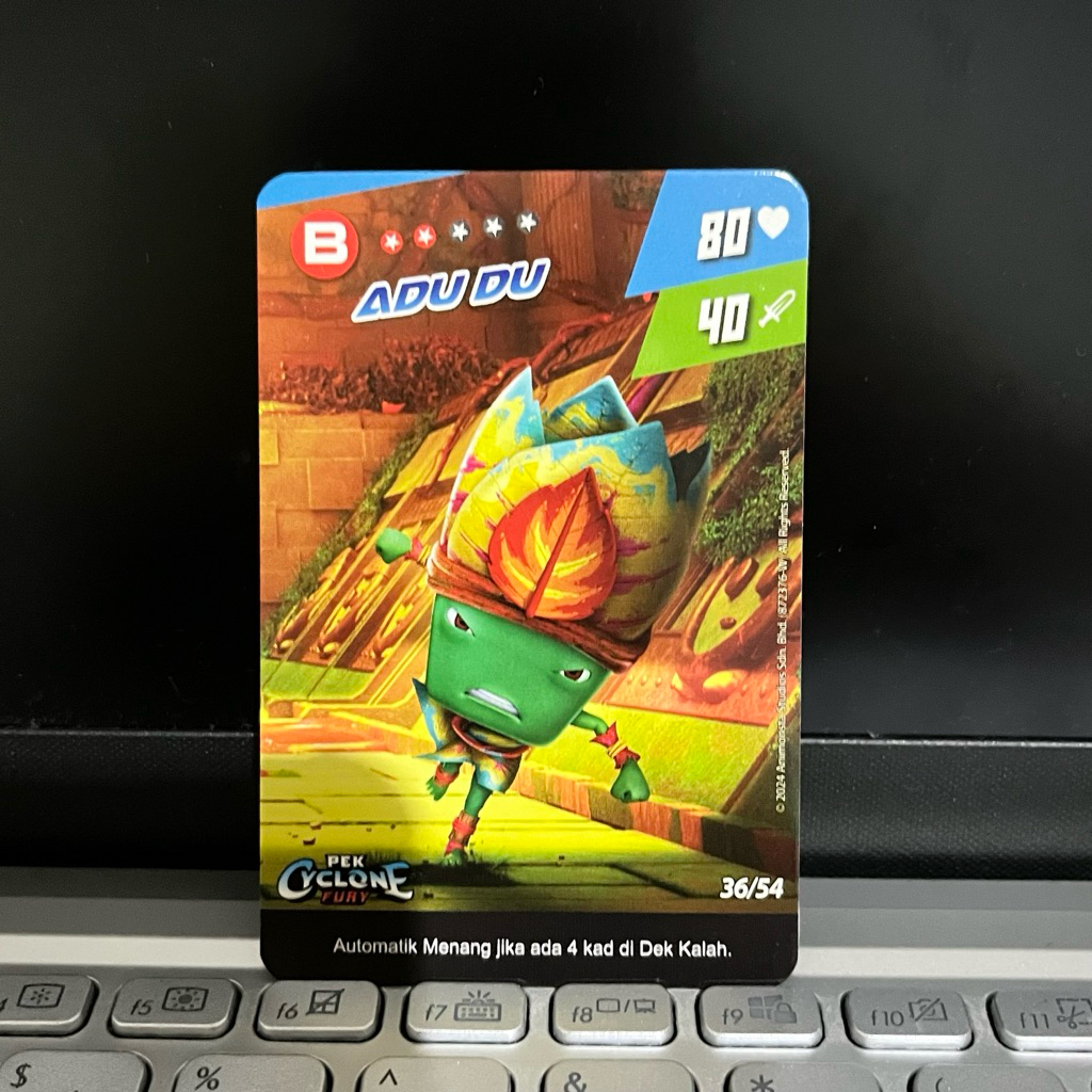 [1 PCS] Kartu Adudu no 36/54 Pek Cyclone Fury