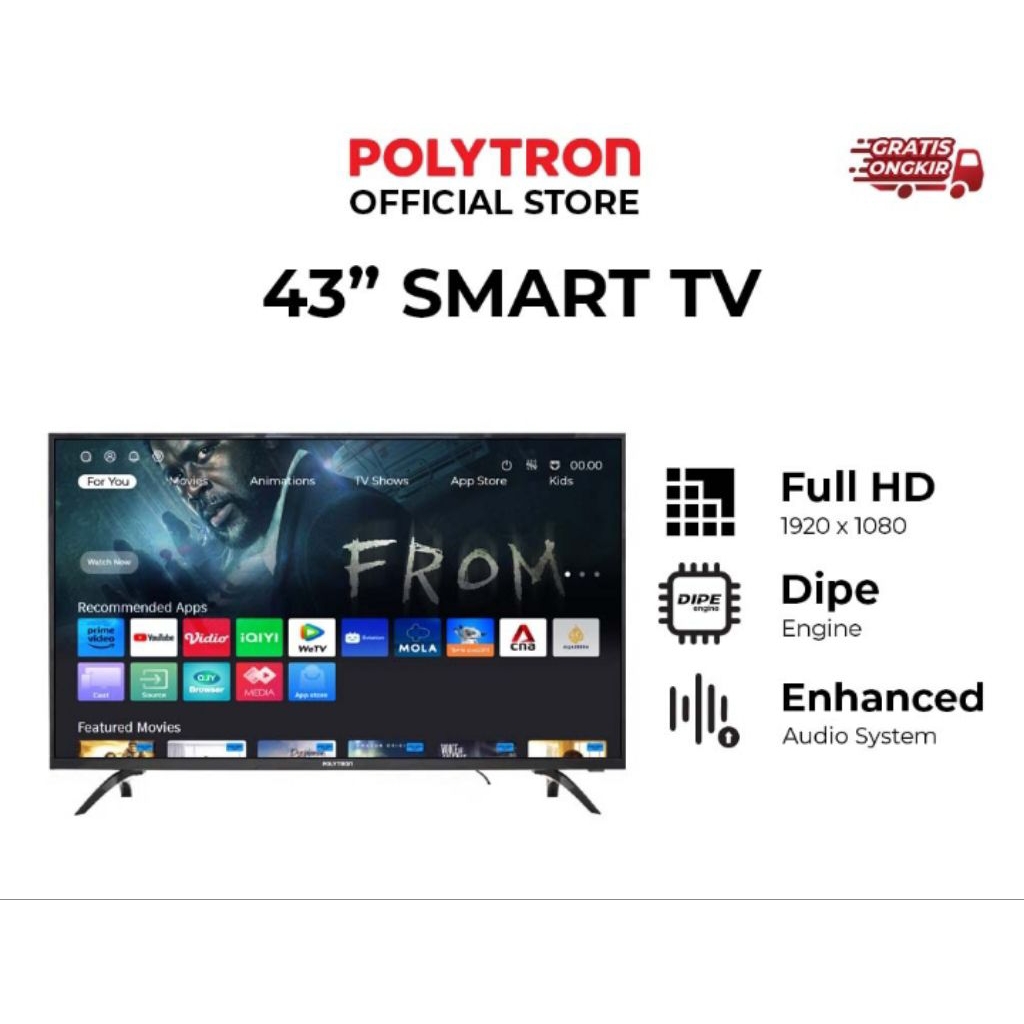 TV SMART POLYTRON 43CV8869 (43INCHI)