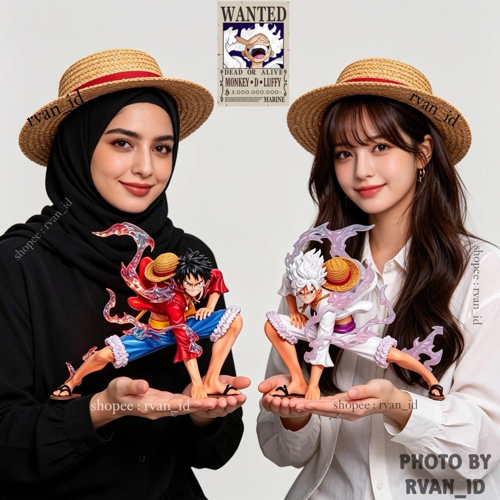 Statue Manga One Piece Nika Luffy - Action Figure Nika Gear - Figure Anime One Piece - Koleksi Figur