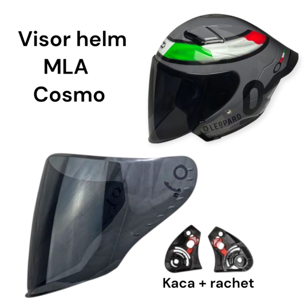 Kaca Helm MLA Cosmo Visor helm MLA Kaca + Rachet