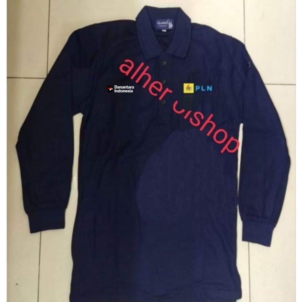 Kaos PLN baju PLN seragam PLN kaos kerah PLN baju polo katun PLN baju kerah PLN kaos BUMN PLN baju B