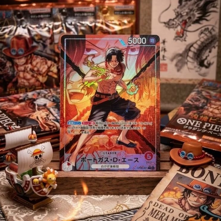 Kartu One Piece "Portgas D. Ace" L Paralel