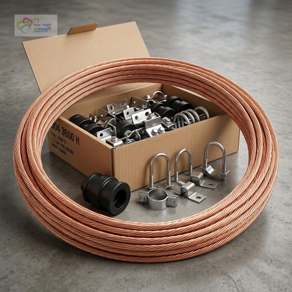 Kabel BC 50 mm Kabel grounding tembaga BC SNI
