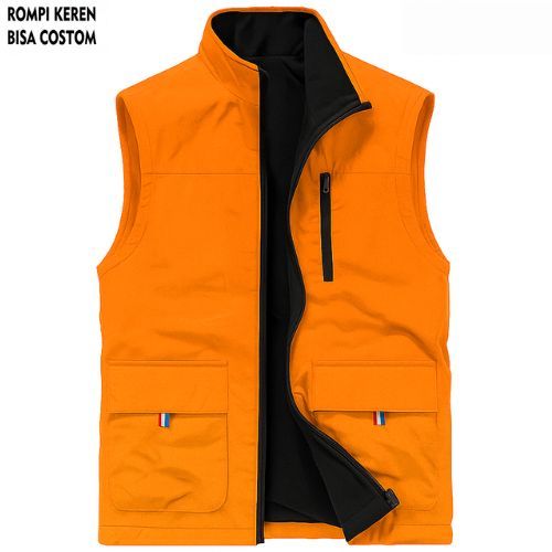 Terjamin Jaket Rompi Pria Polos Rompi Hiking Pria Rompi Motor Pria Jeket Rompi Pria Rompi Korea Romp