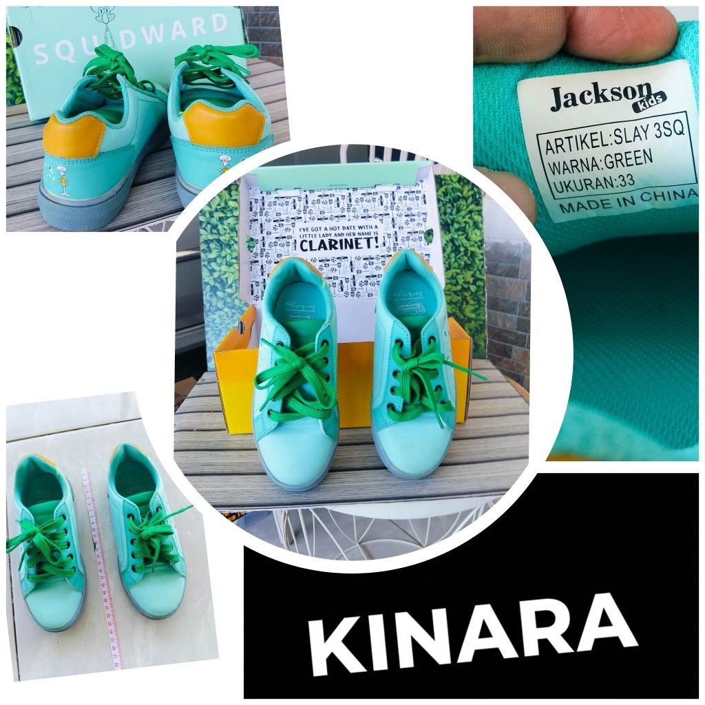 Sepatu Hijau J*ckson Edisi Squidward Spongebob