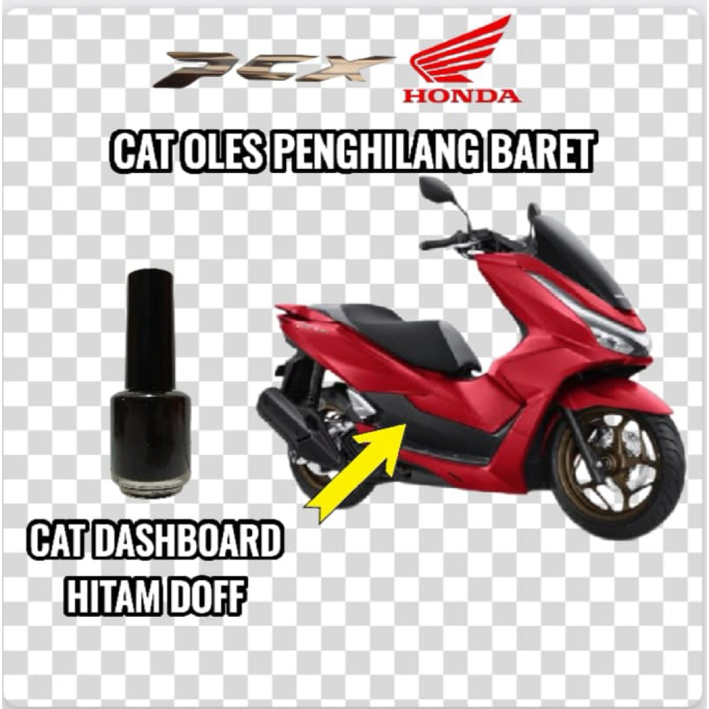 Cat Oles Dashboard Hitam Doff Penghilang Baret Motor Honda PCX NEW