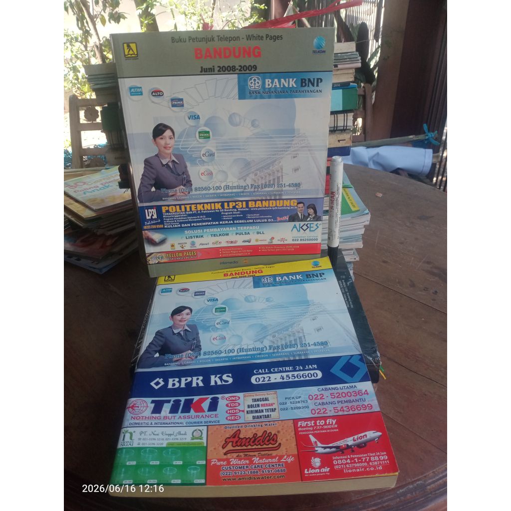 Buku Petunjuk Telepon dan Panduan Informasi Bisnis Bandung Juni 2008-2009