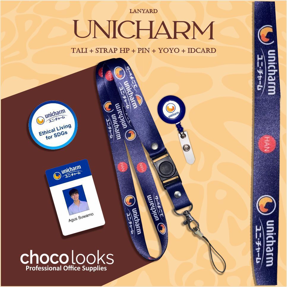 Tali IDcard UNICHARM | Lanyard UNICHARM [ READY STOCK ]
