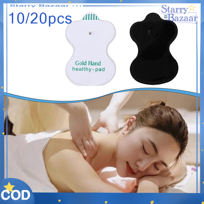 10/20PCS Alas Elektroda Gel Pad Tempelan Tens Unit Anti Slip Bantalan Perekat Untuk Mesin Terapi Fis