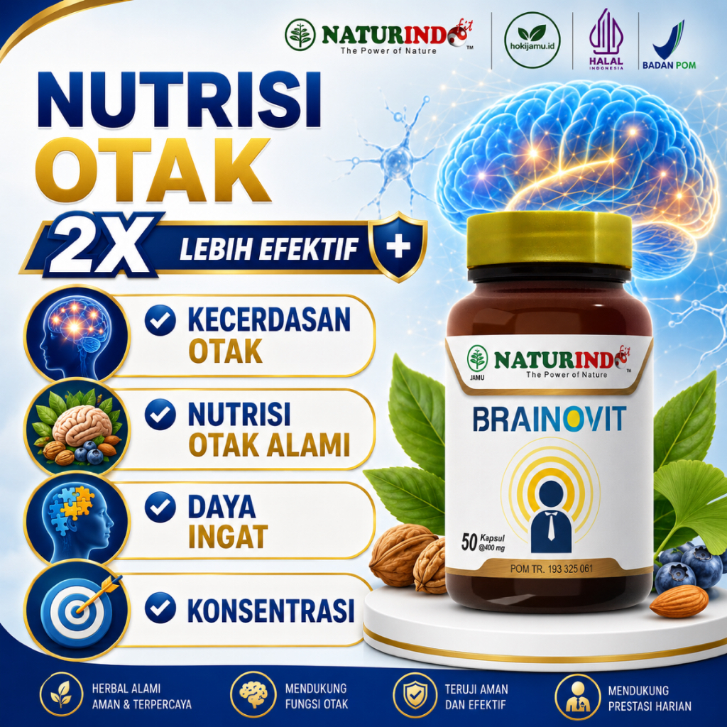 Vitamin Kecerdasan Otak Anak dan Dewasa Daya Ingat Brainovit