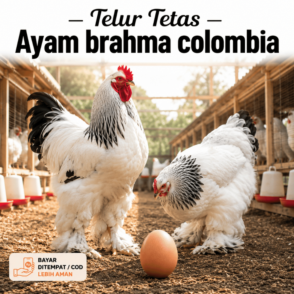 TELUR TETAS AYAM HIAS BRAHMA COLOMBIA ASLI BUAT DI TETASKAN