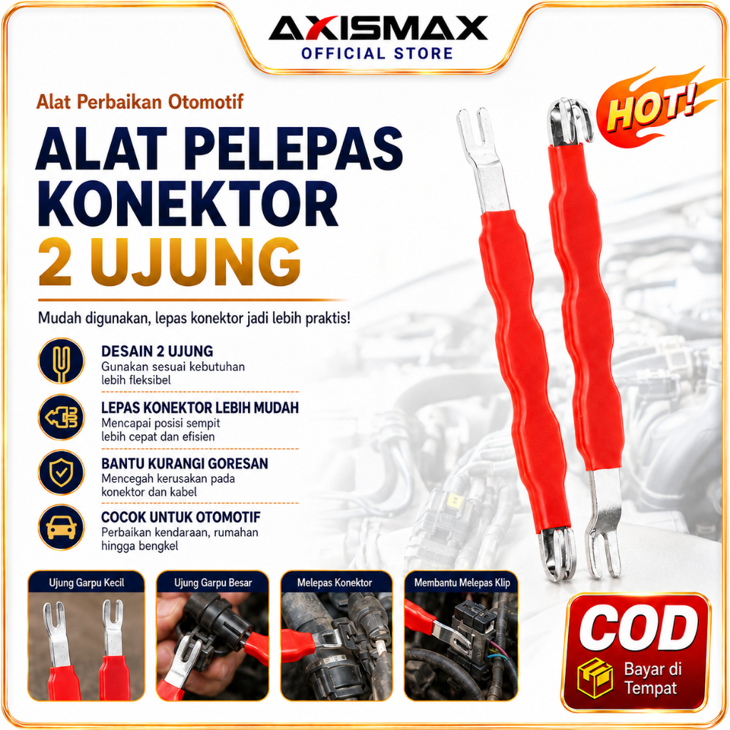 COD Alat Pemisah Terminal Listrik Mobil Connector Separator Disassembly Tool, Pembuka Soket Kabel Ot