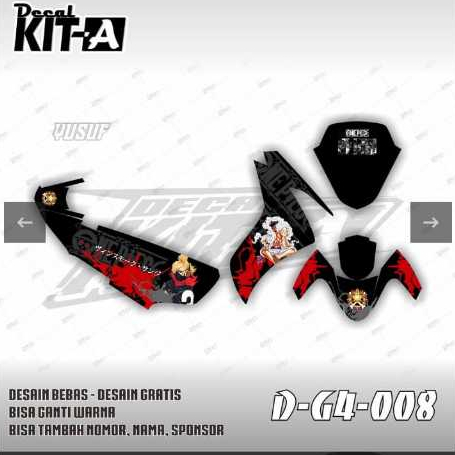 Decal Stiker Motor LEXY Karbu Motif simple merah putih biru D-G4-016 D-G4-007 G4-005 G4-011 G4-014 G