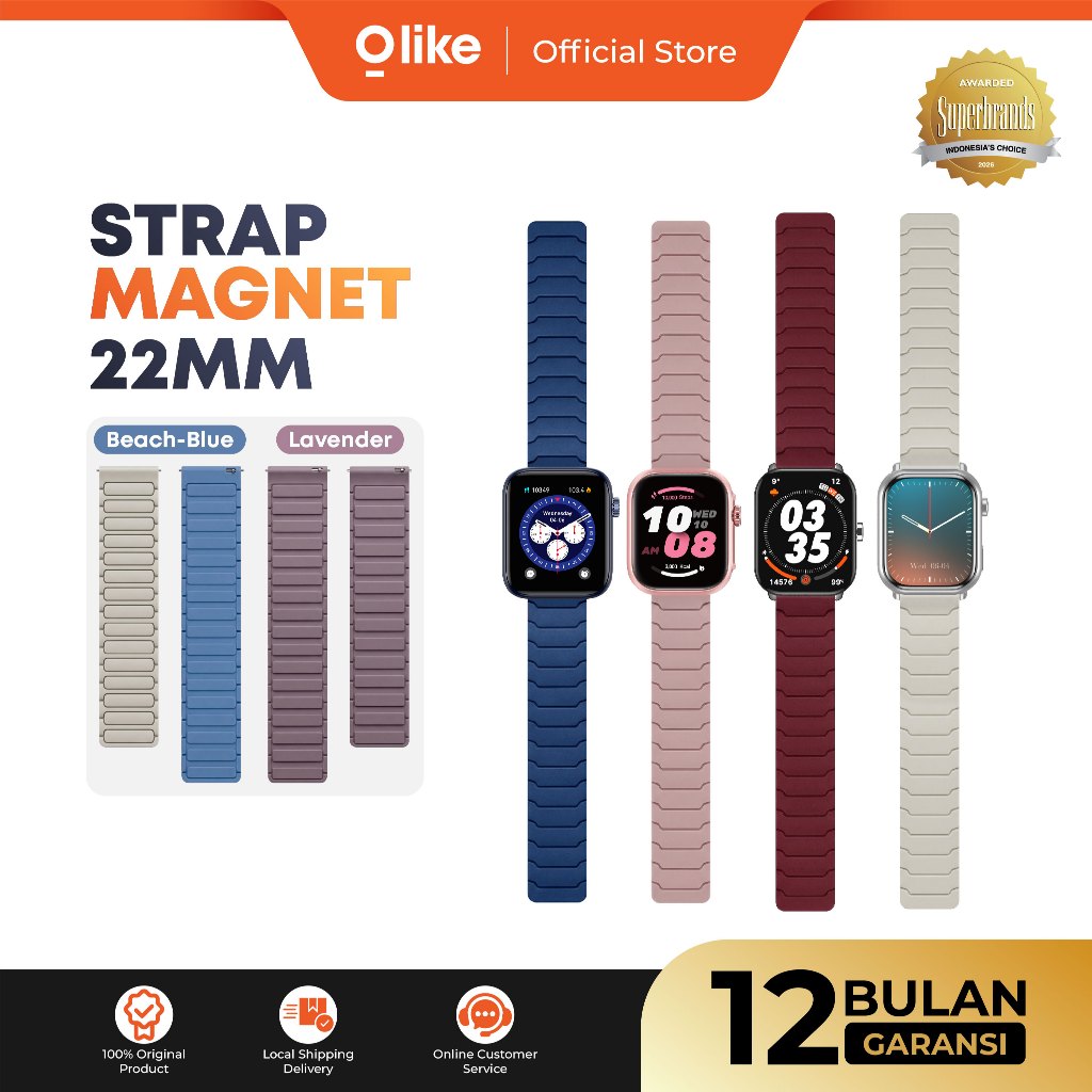 Olike All-Metal Magnetic Strap Smartwatch 22mm Premium