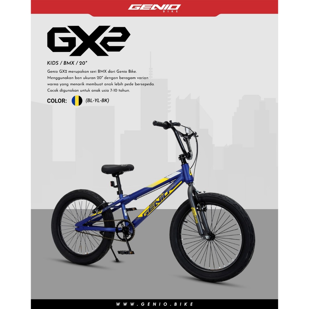 Sepeda BMX 20 Inch Genio GX 02