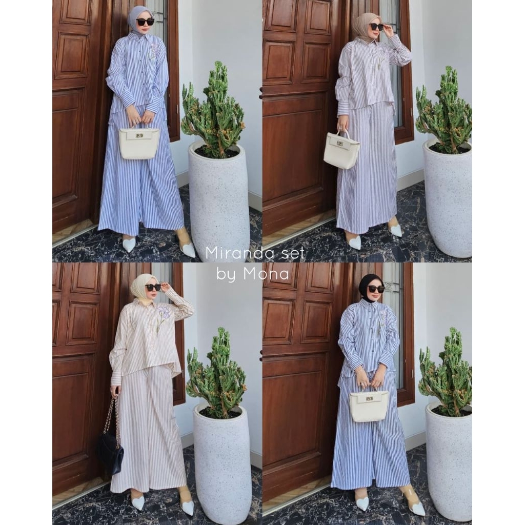 Ready New Collection/ Miranda Set Kulot By Mona Syari//Dresss cantik bunda