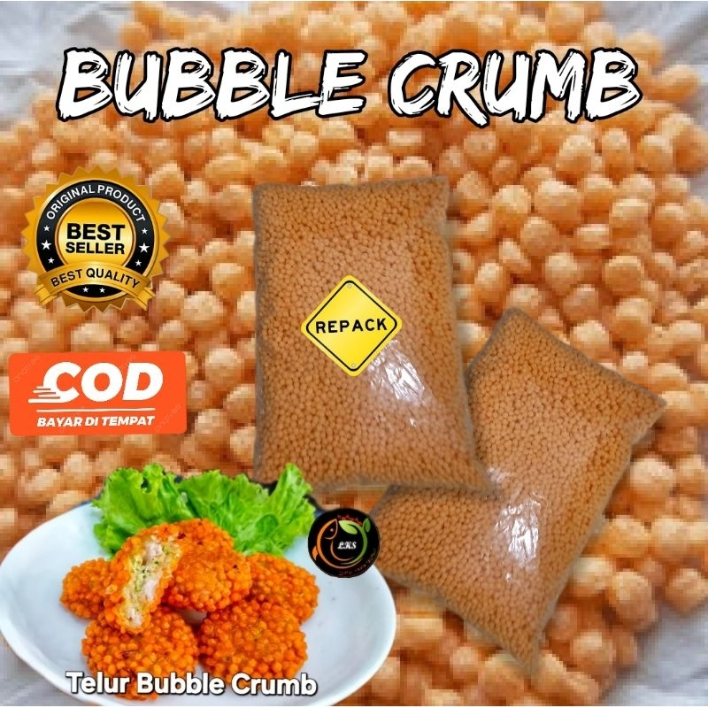Tepung Panir Halus Putih/ Bread Crumb / BUBBLE CRUMBLE Tepung roti panir Nugget Sosis Udang Furai Ch
