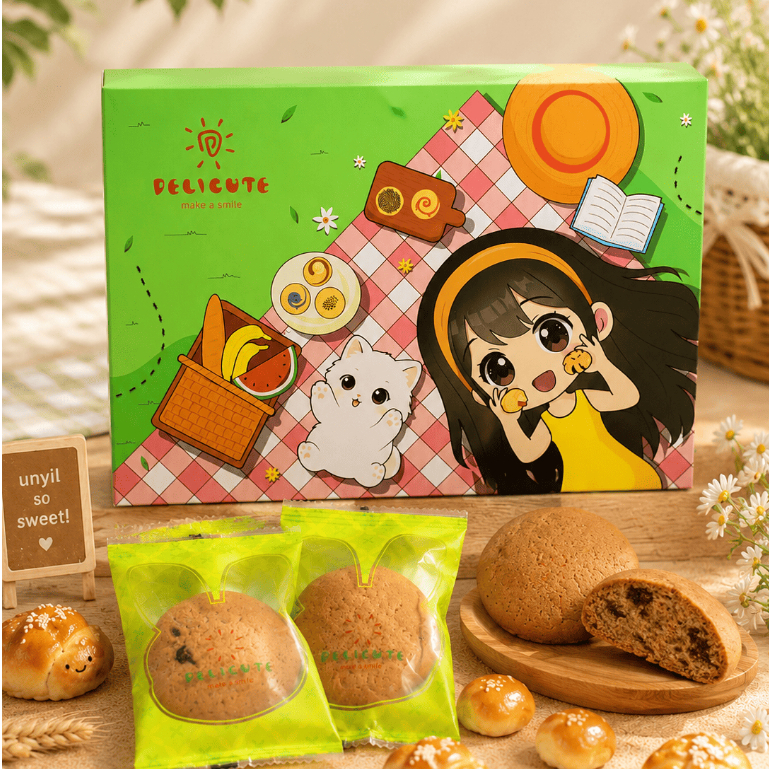 ROTI UNYIL (DELICUTE BUN) 24 PCS - BEBAS PILIH RASA | DALAM BOX (TULIS PILIHAN VARIASI ROTI DI NOTE)