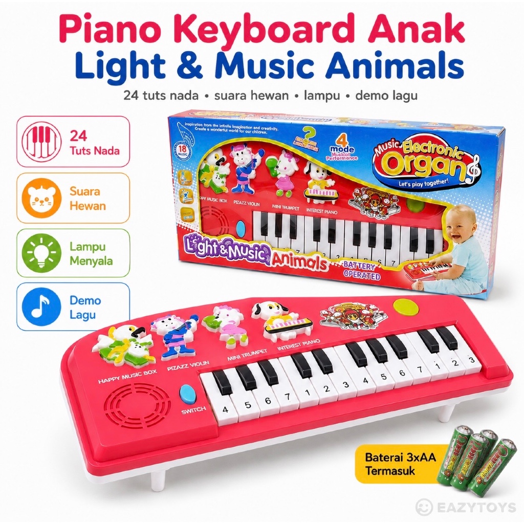 Piano Anak 6928 Piano Mainan Anak Piano Keyboard
