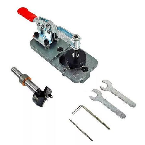 Alat Bor Engsel Lemari Jig Engsel Sendok Penanda Lubang  35mm