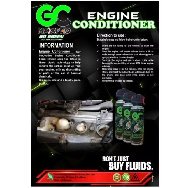 Carbon Cleaner Foam GURAH Ruang Bakar GC MAX PRO Carbon Foam 250ml