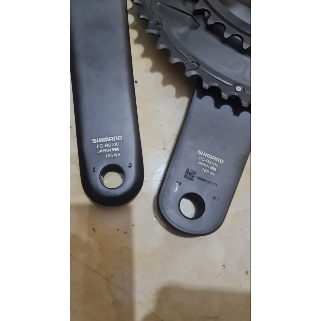 new Crank ultegra r8100 arm 165 chainring 50 34t