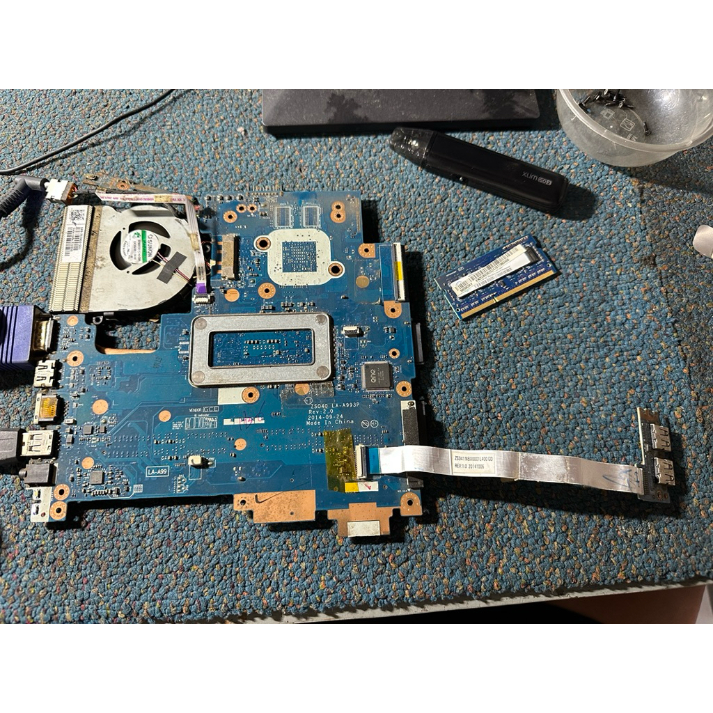 Motherboard Mainboard Hp 240 G3 Intel Core i3-4005U Double Vga