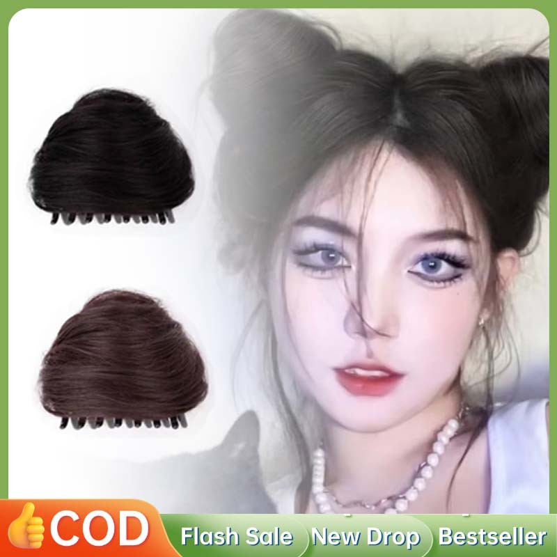 Cepol Rambut Palsu Premium Palsu Wig Cepol Telinga Kucing Cepolan Rambut Palsu Wanita Cepol Palsu Ra