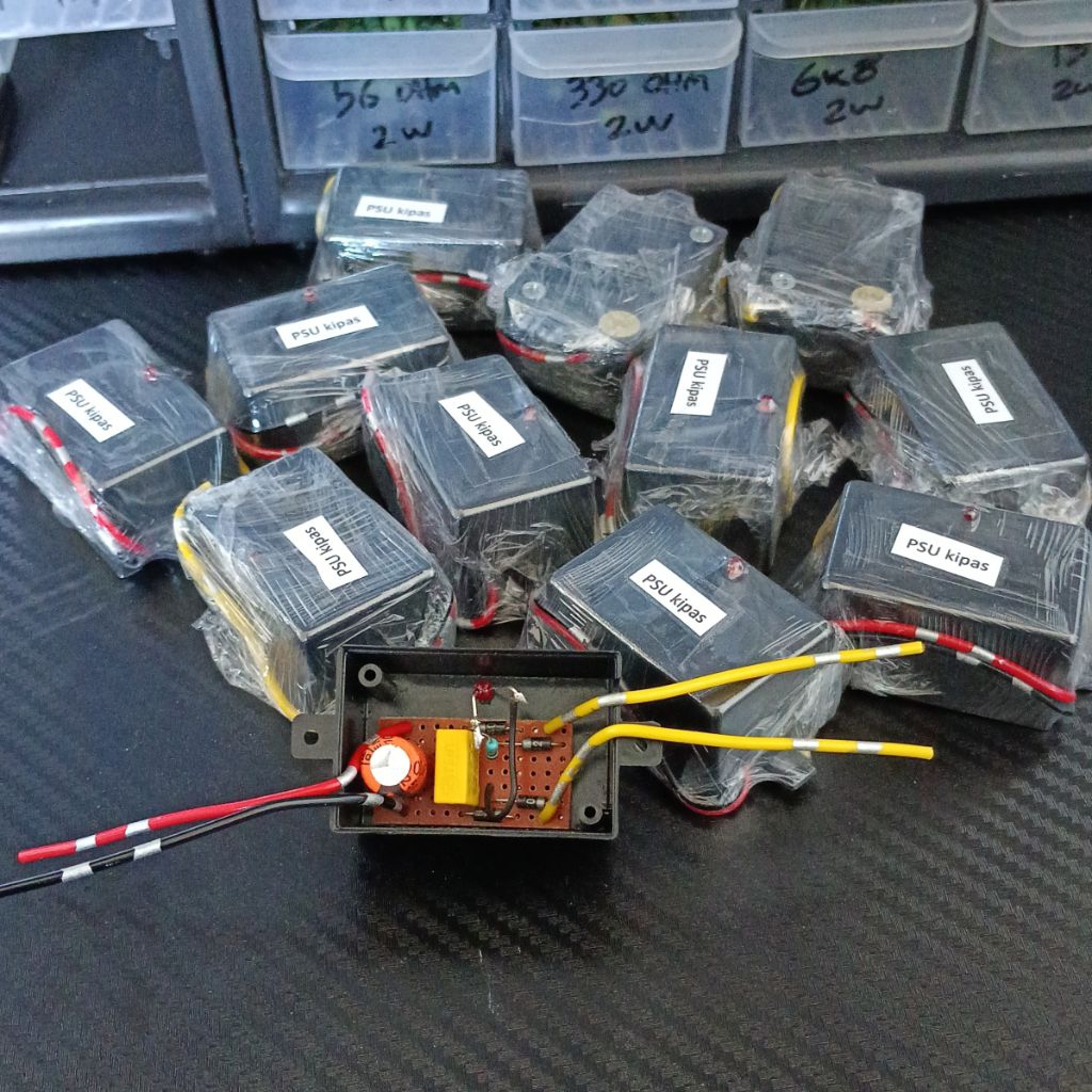 PSU Kipas Power Amplifier DC 12V (Pemasangan Di Video)