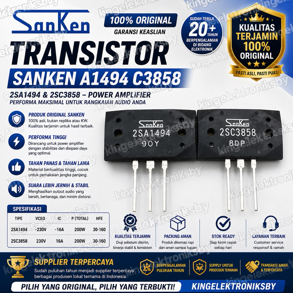 SANKEN 2SA1494 2SC3858 SANKEN A1494 C3858 ori Japan