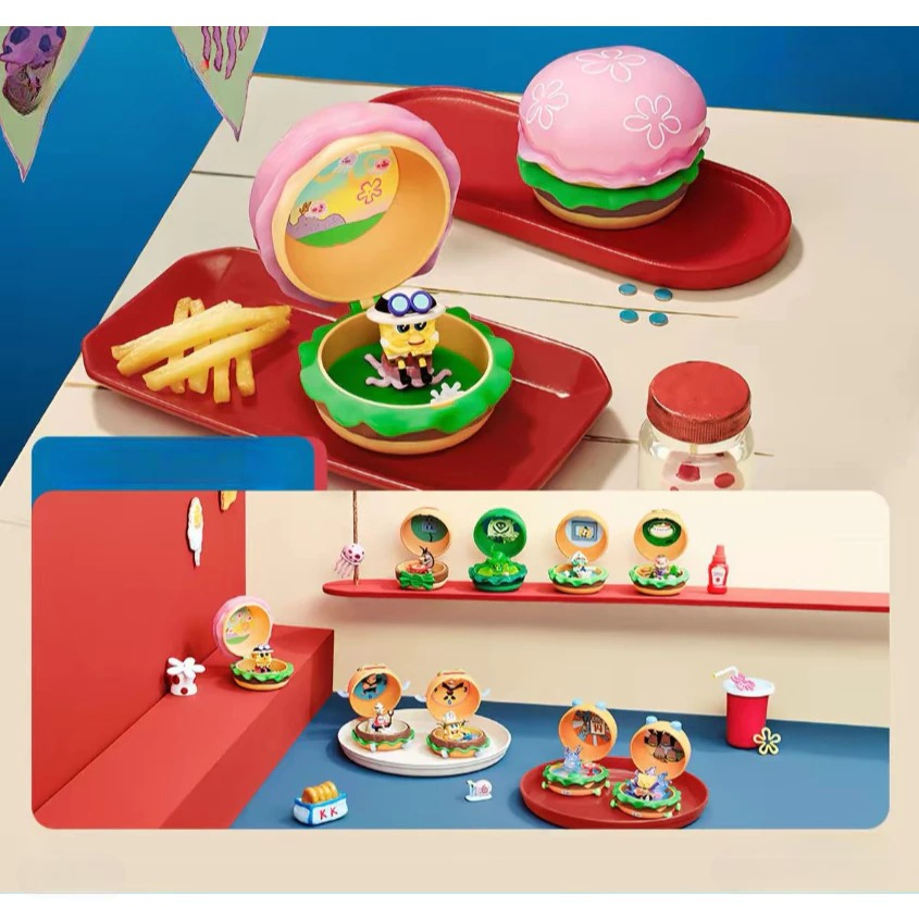 [PO PRE-ORDER] SELECTED SPONGEBOB KRABBY PATTY BESTSELLERS ORIGINAL POP MART BLIND BOX ART TOY FIGUR