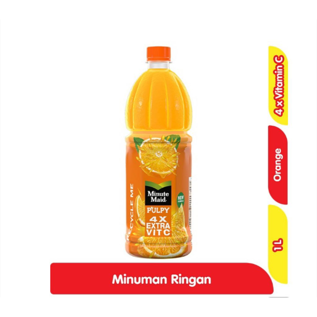 minute maid pulpy minuman rasa jus jeruk 1 liter